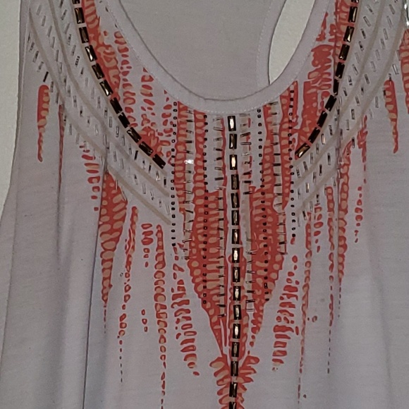 Tank Top with Beading on the Front - Picture 2 of 4